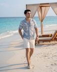 Porcelain White Relaxed Fit Cuban Shirt