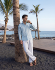 Classic Sky Blue Oxford Collar Shirt