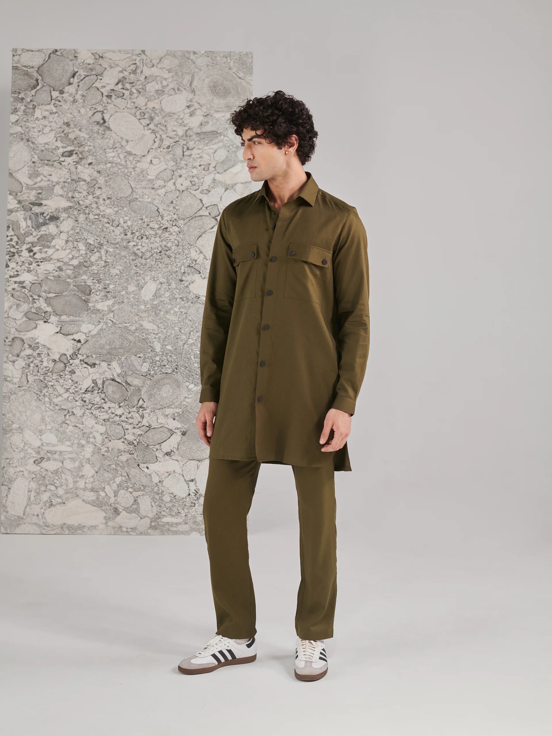 Green Pashtooni Kurta