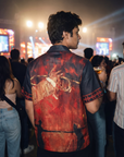 Artistic Print Relaxed Fit Cuban Shirt
