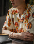 Tribal Faces Yellow Oversize Shirt