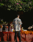 Green Leaf Floral Oversize Shirt