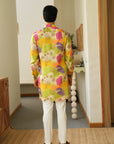 Spring Bloom Green Ganganagry Kurta