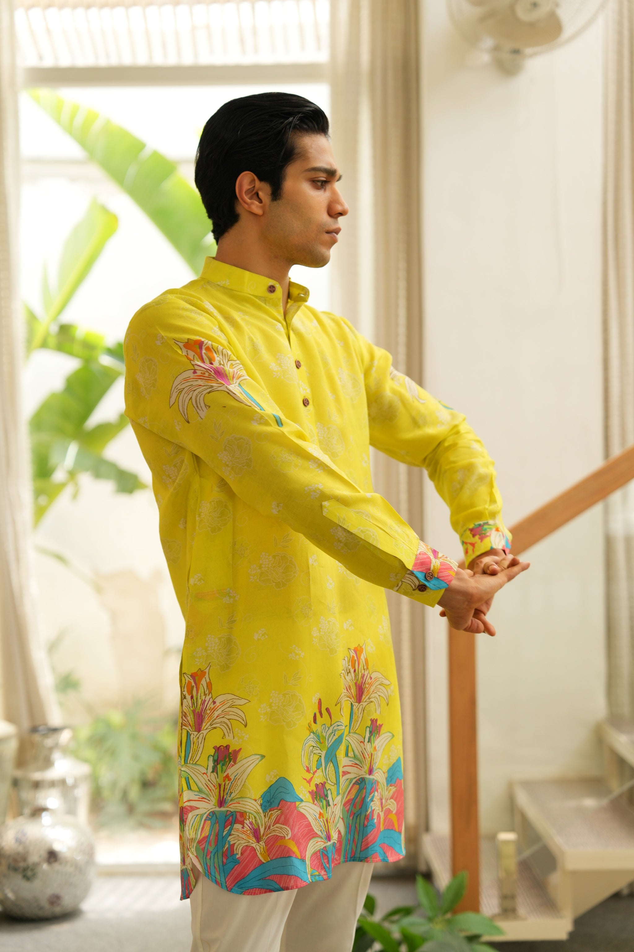 Summer Citrus Splash Ganganagry kurta