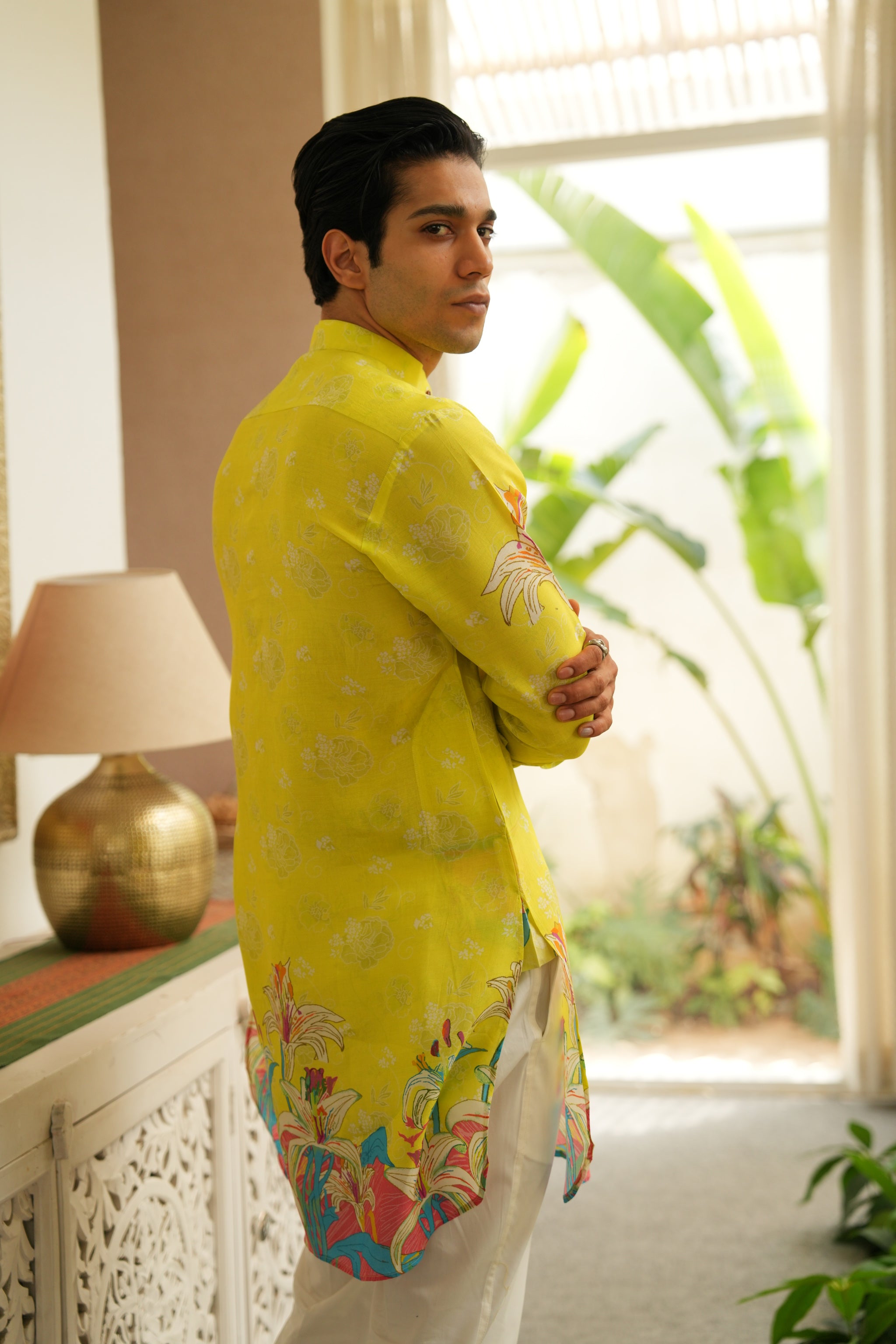 Summer Citrus Splash Ganganagry kurta