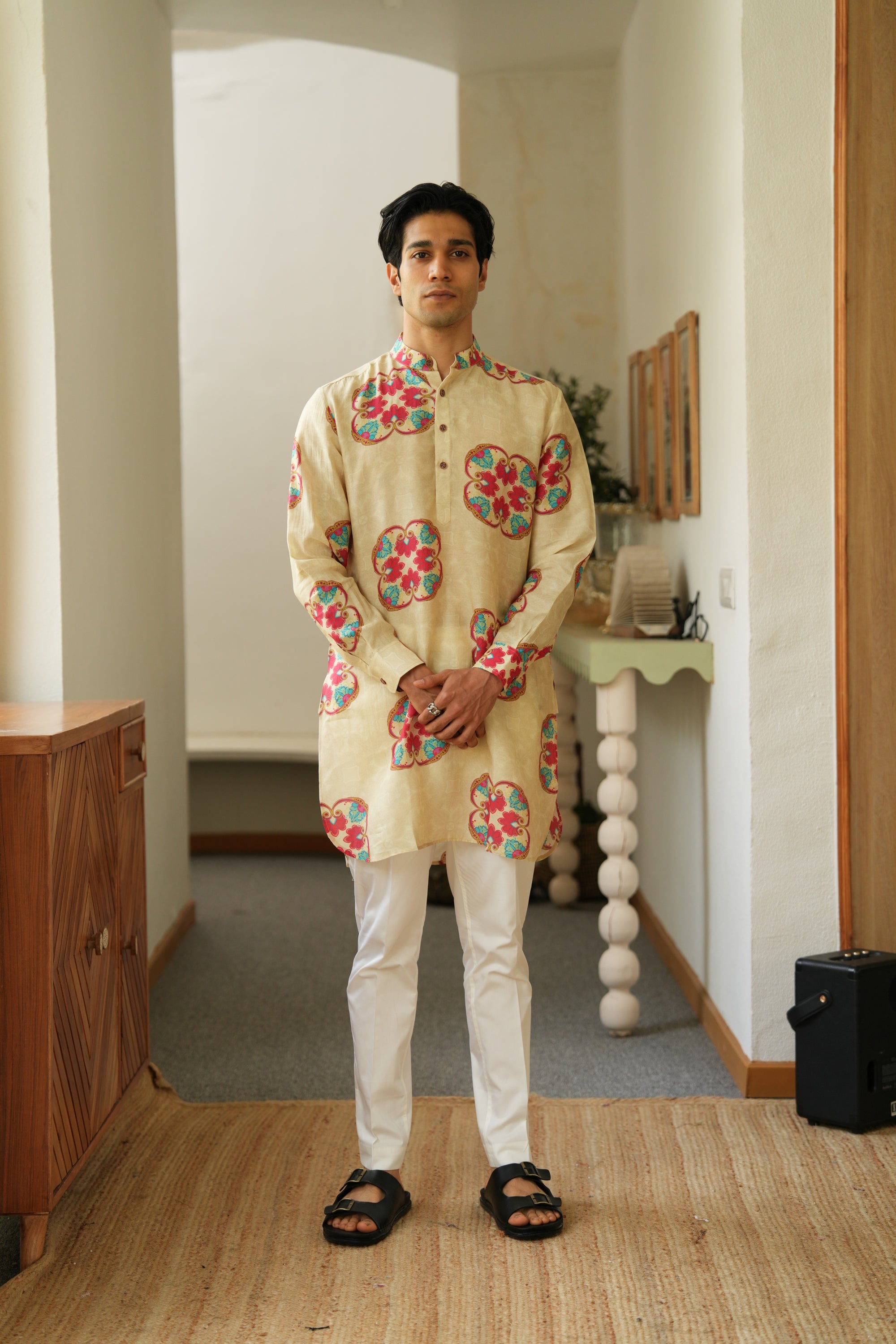 Floral Essence Ganganagry kurta
