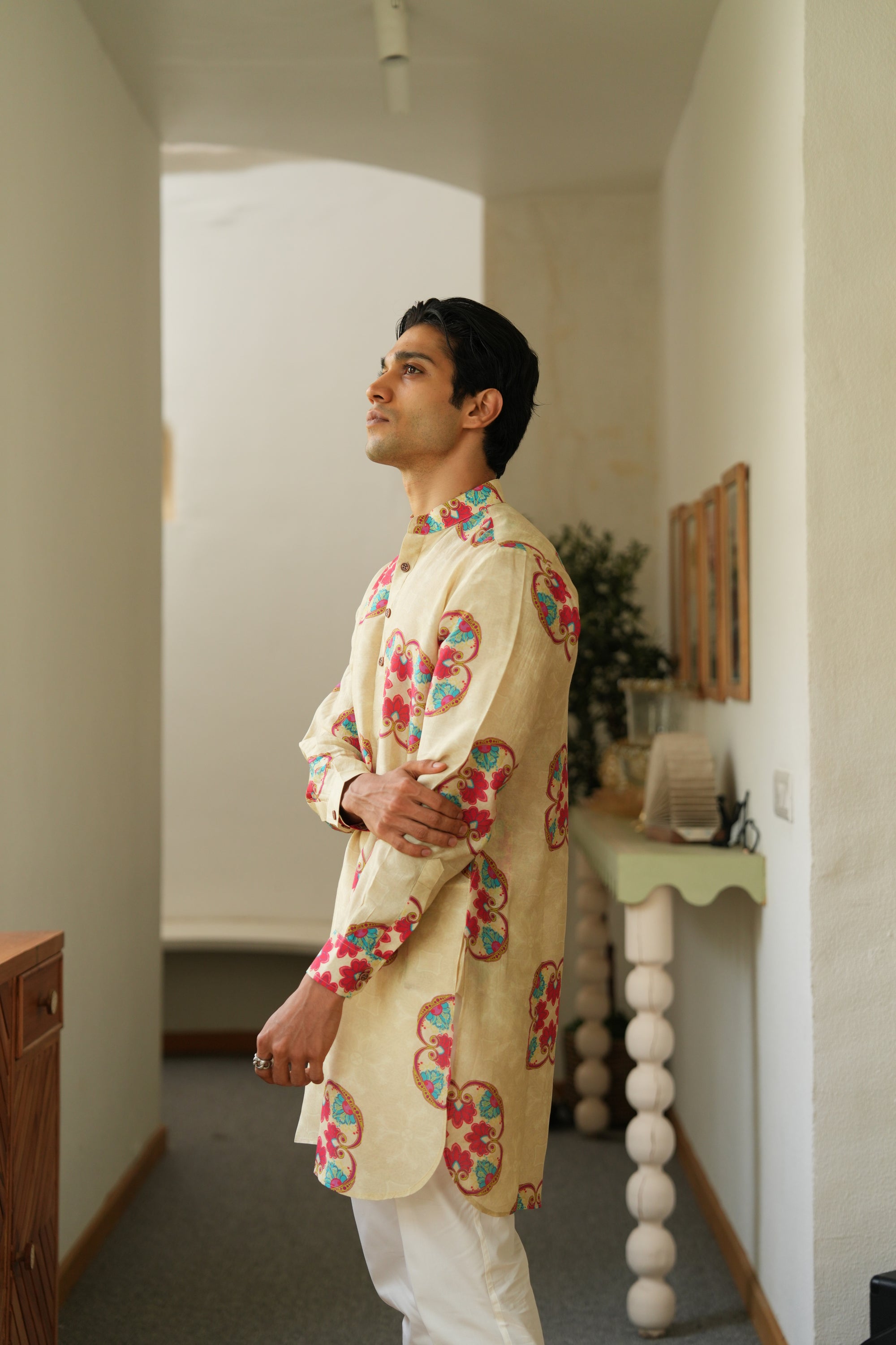 Floral Essence Ganganagry kurta