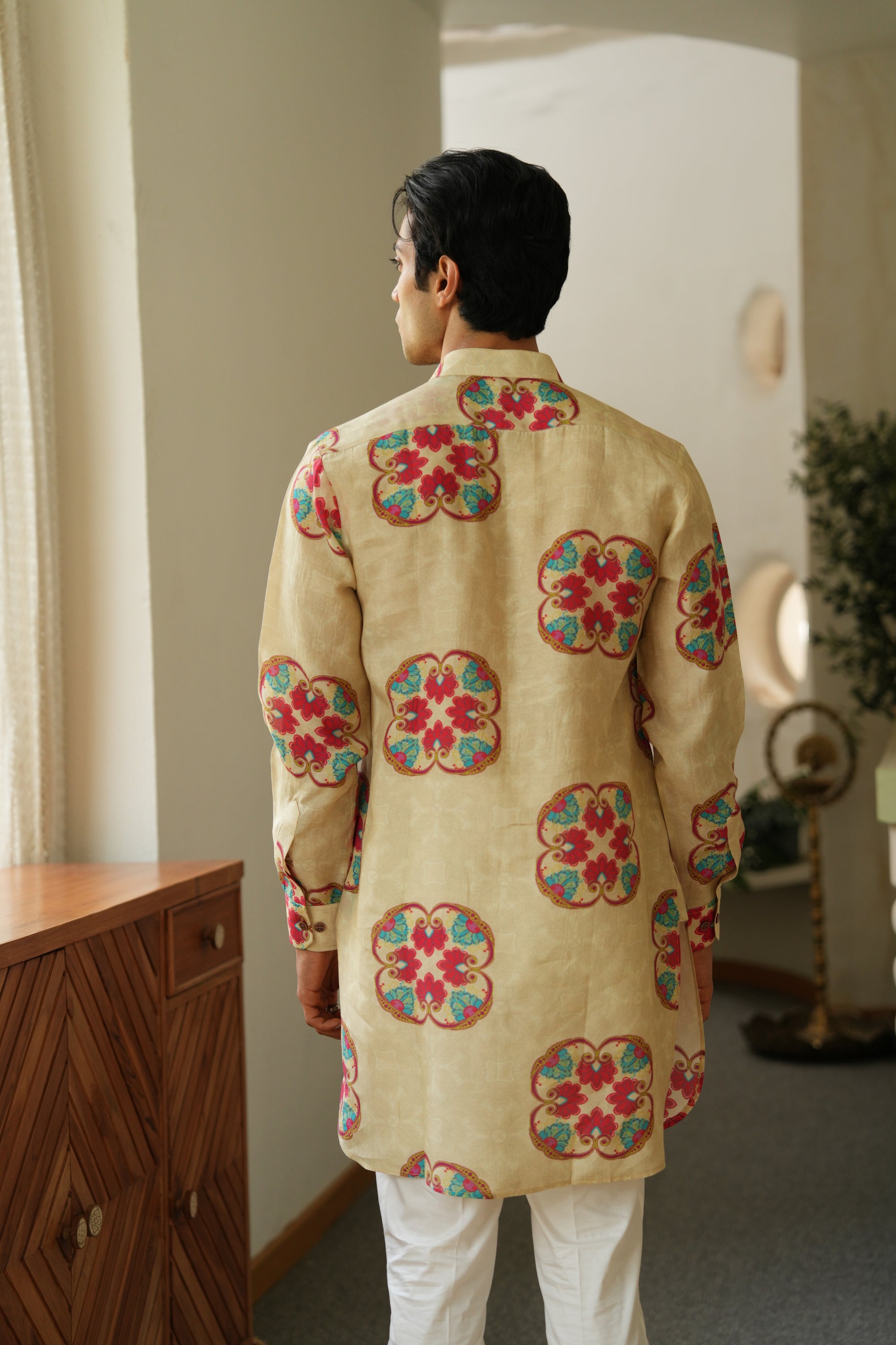 Floral Essence Ganganagry kurta
