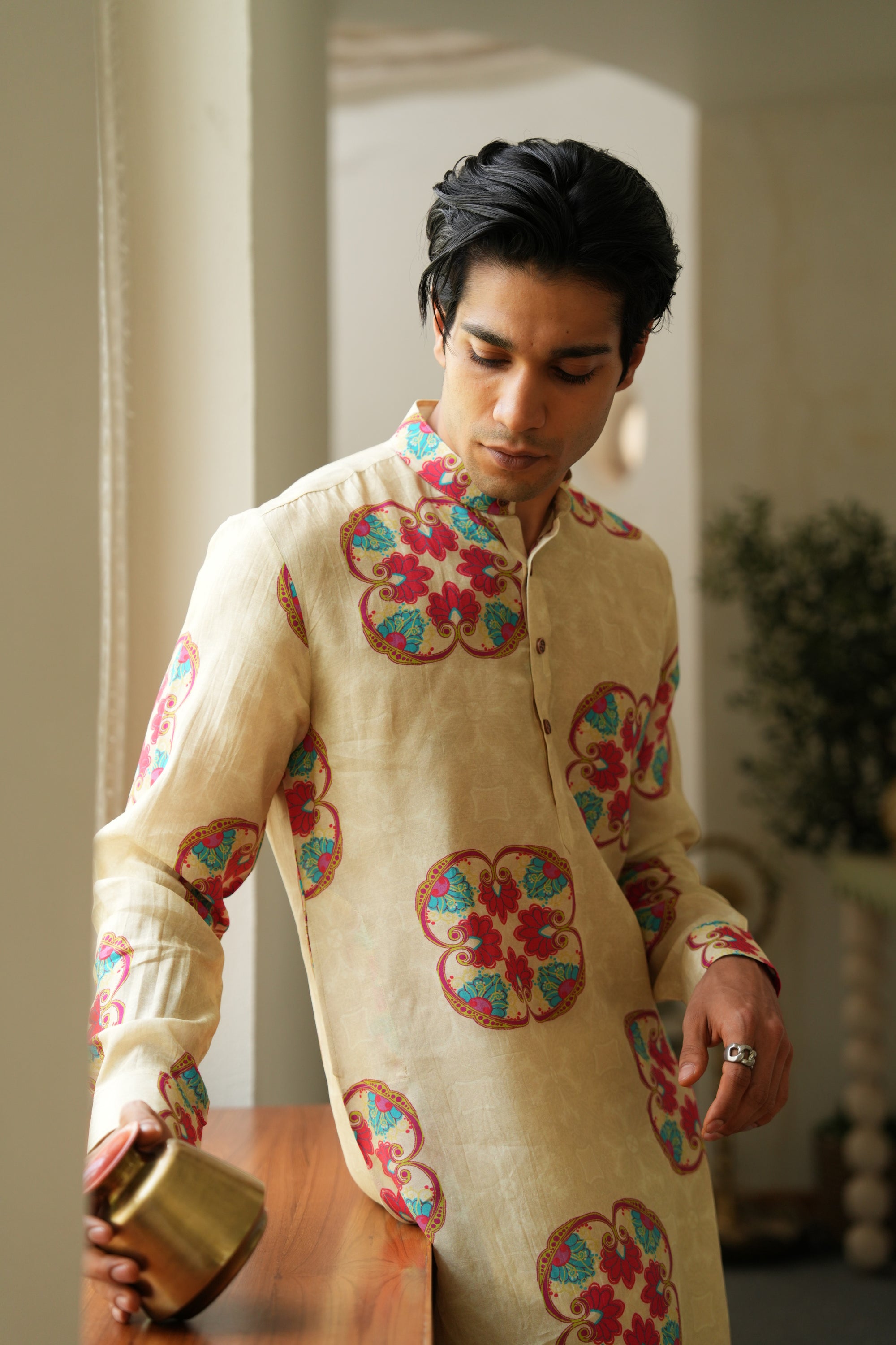 Floral Essence Ganganagry kurta