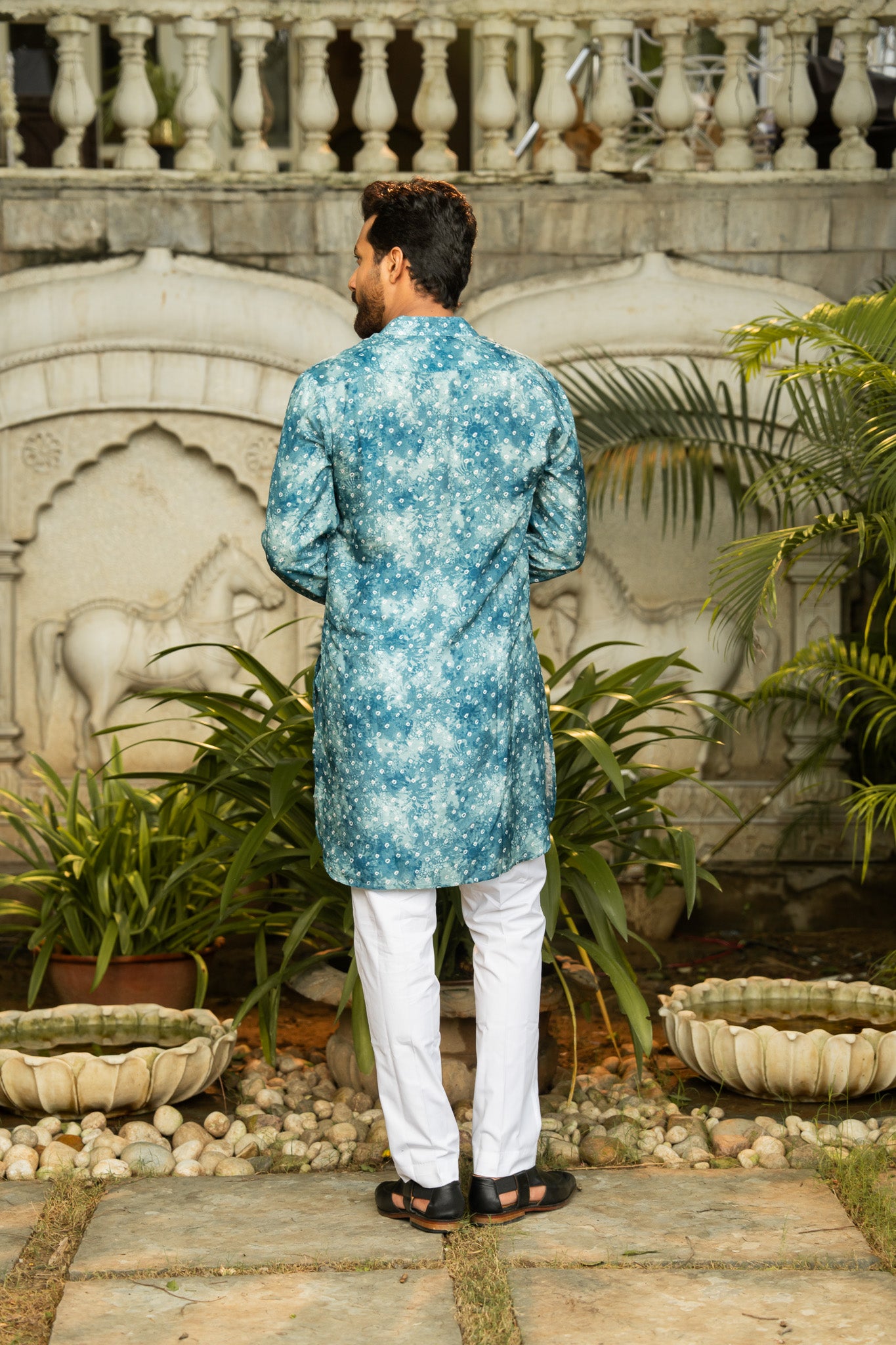 Indigo Mist Ganganagery Kurta
