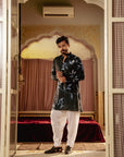 Bird Branch Blue Ganganery Kurta