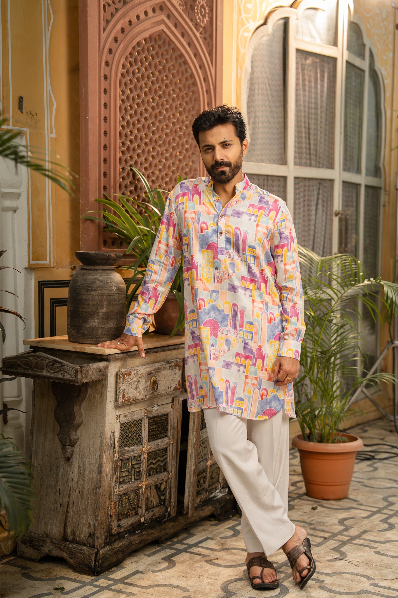 Pastel Vista Ganganagery Kurta