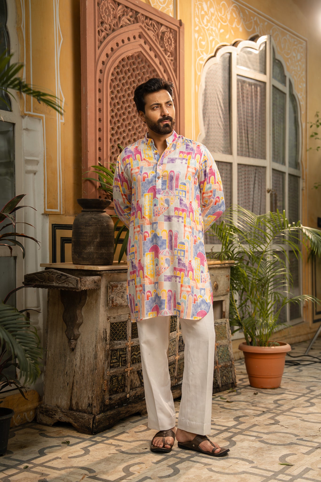 Pastel Vista Ganganagery Kurta