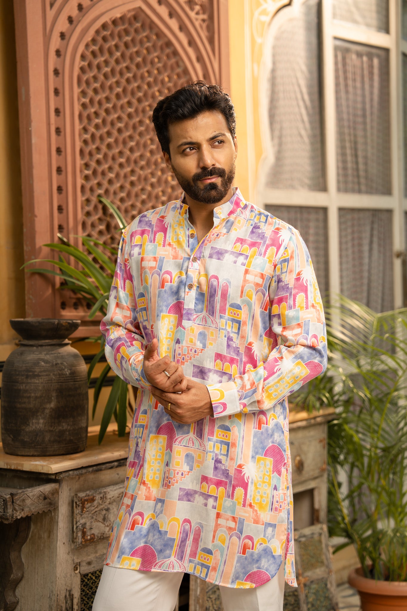 Pastel Vista Ganganagery Kurta