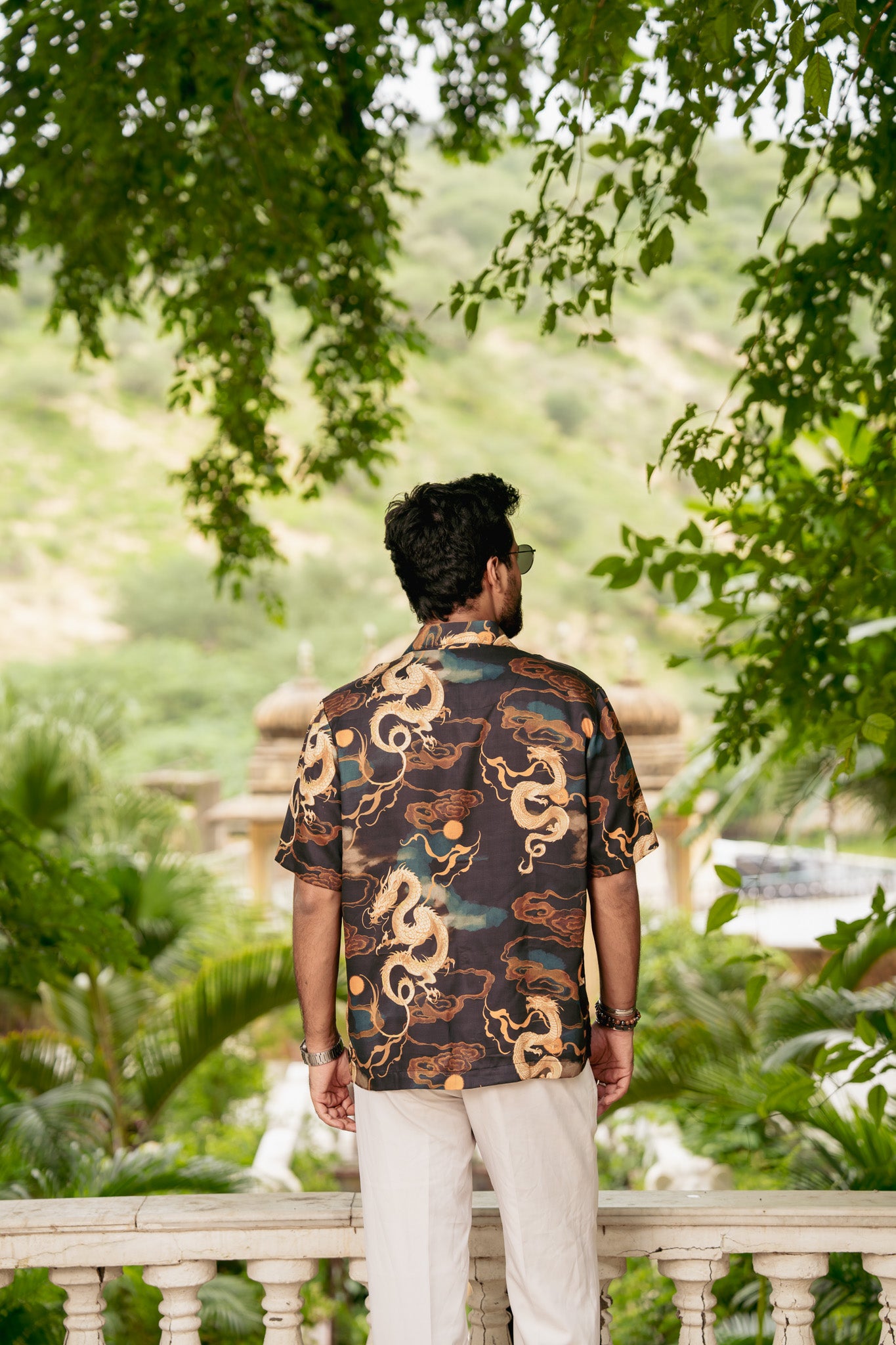 Dragon Reverie Relaxed Fit Cuban Collar Shirt