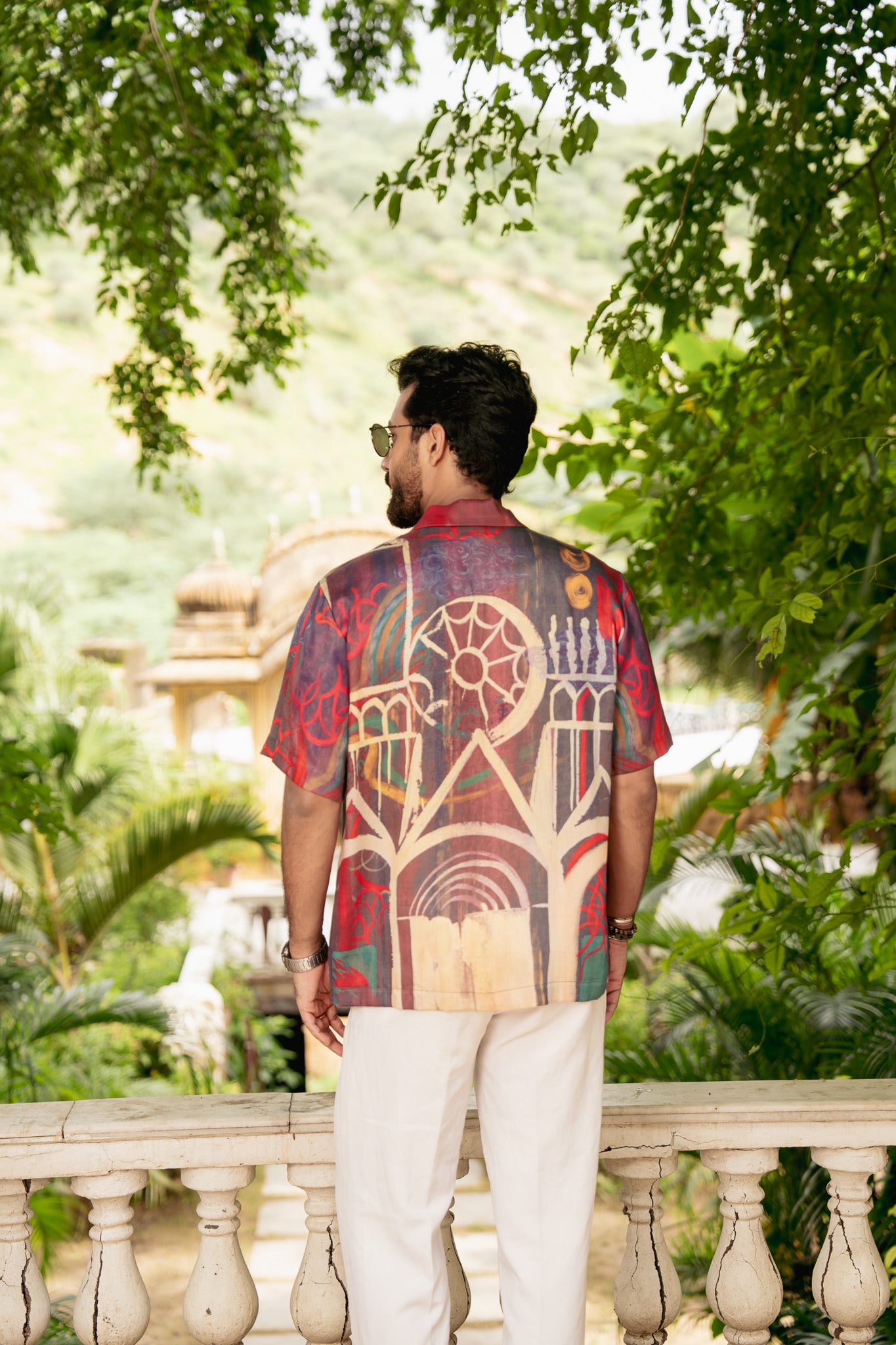 Odyssey Art Relaxed Fit Cuban Collar Shirt
