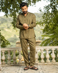 Olive Terrain Mandarin Cord Set