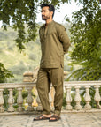 Olive Terrain Mandarin Cord Set