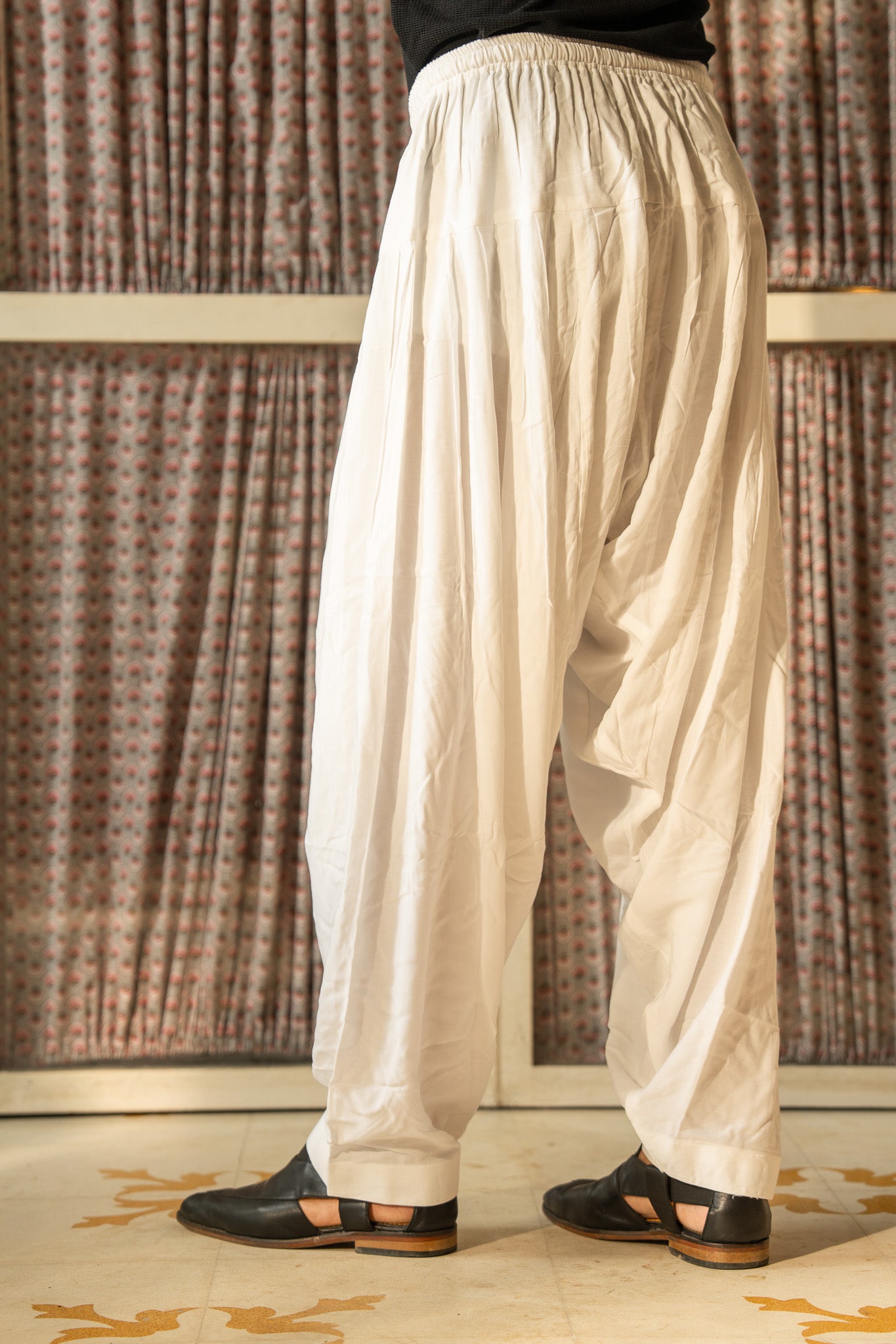 white - Patiala Pant