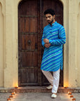 Blue Breeze Leheriya Ganganagery Kurta