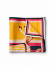 Golden Gallop Pocket Square