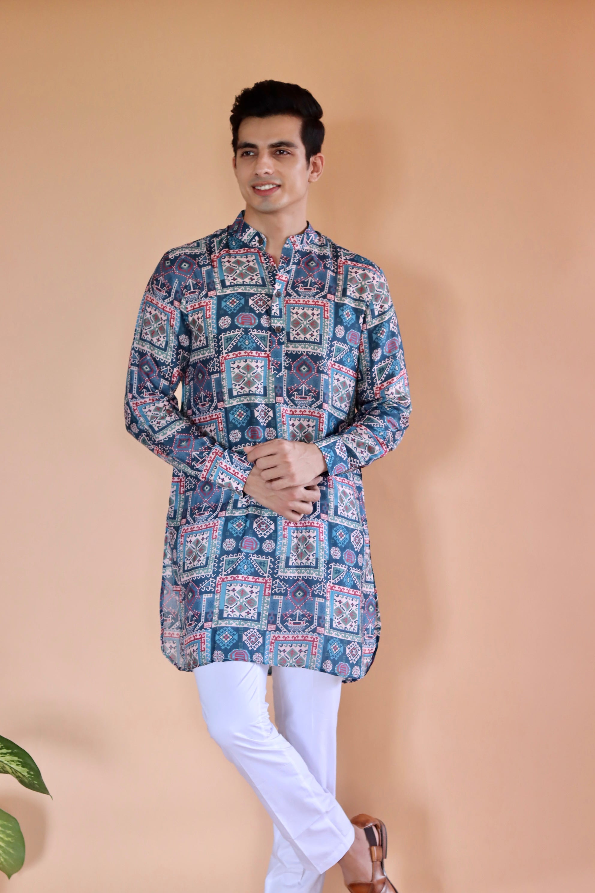 Blue Kai Ganganagery Kurta