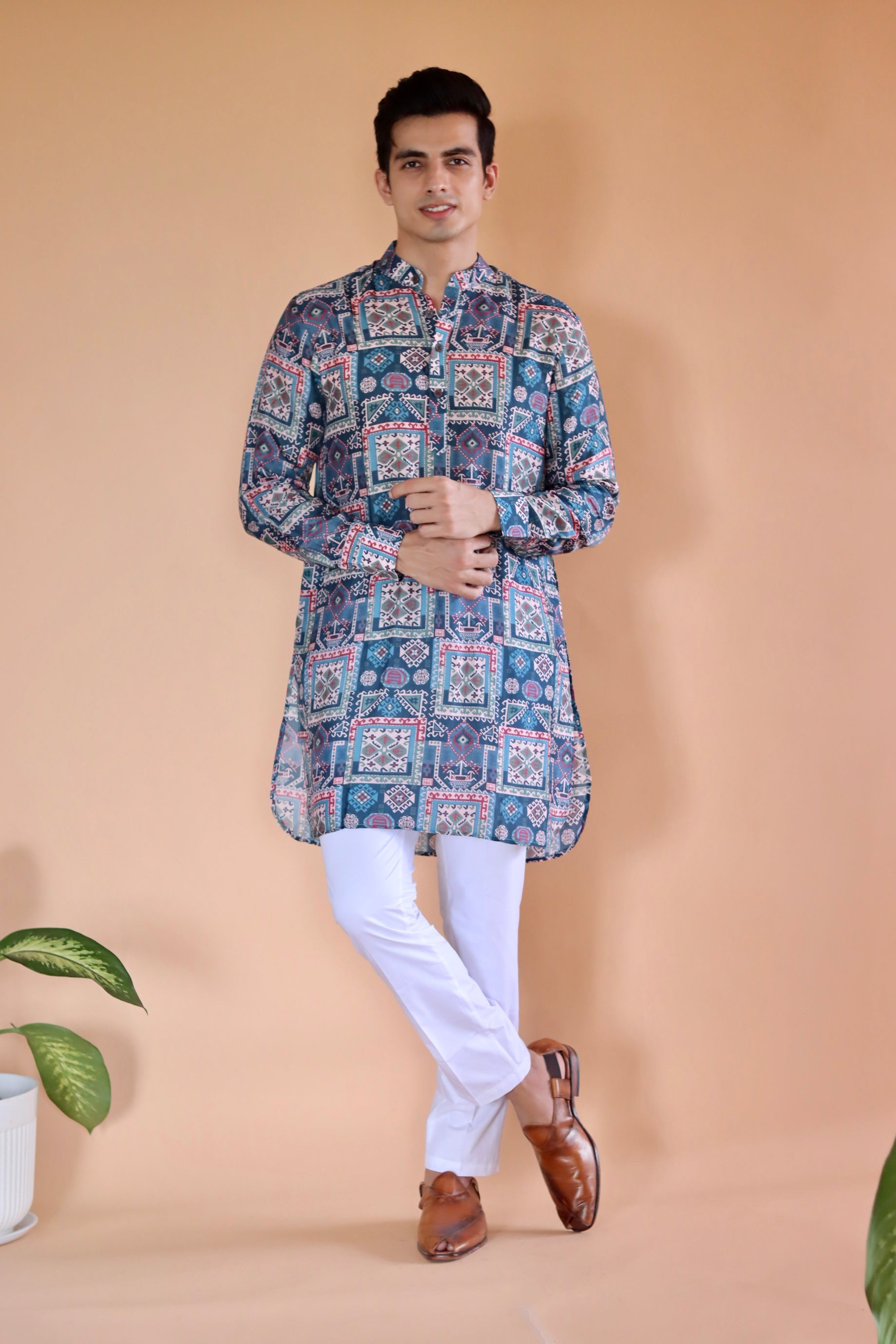 Blue Kai Ganganagery Kurta