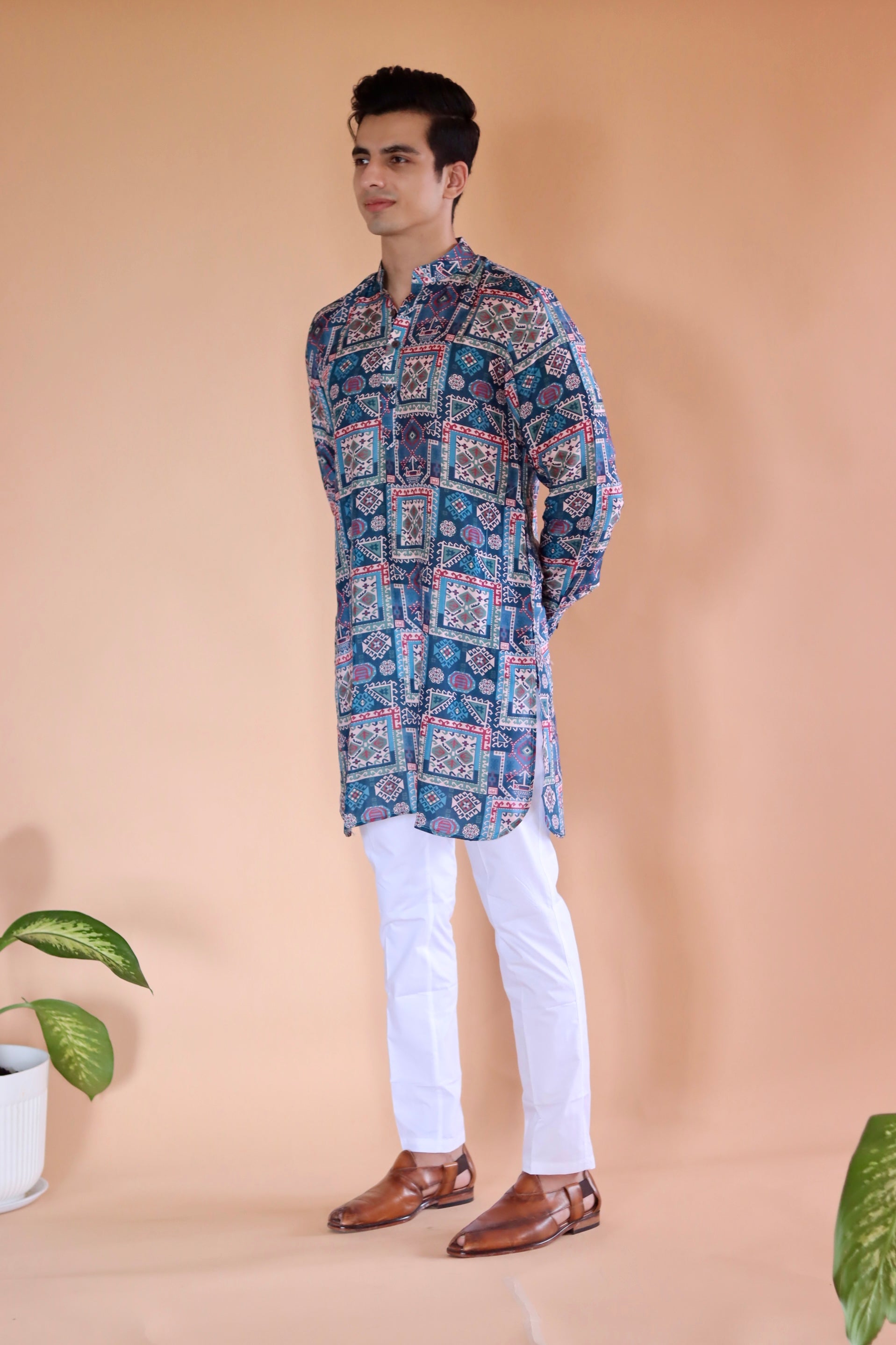 Blue Kai Ganganagery Kurta