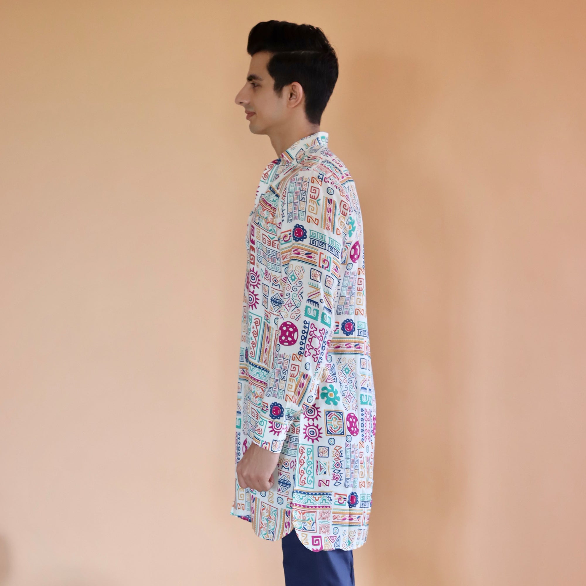 White Kai Ganganagery Kurta