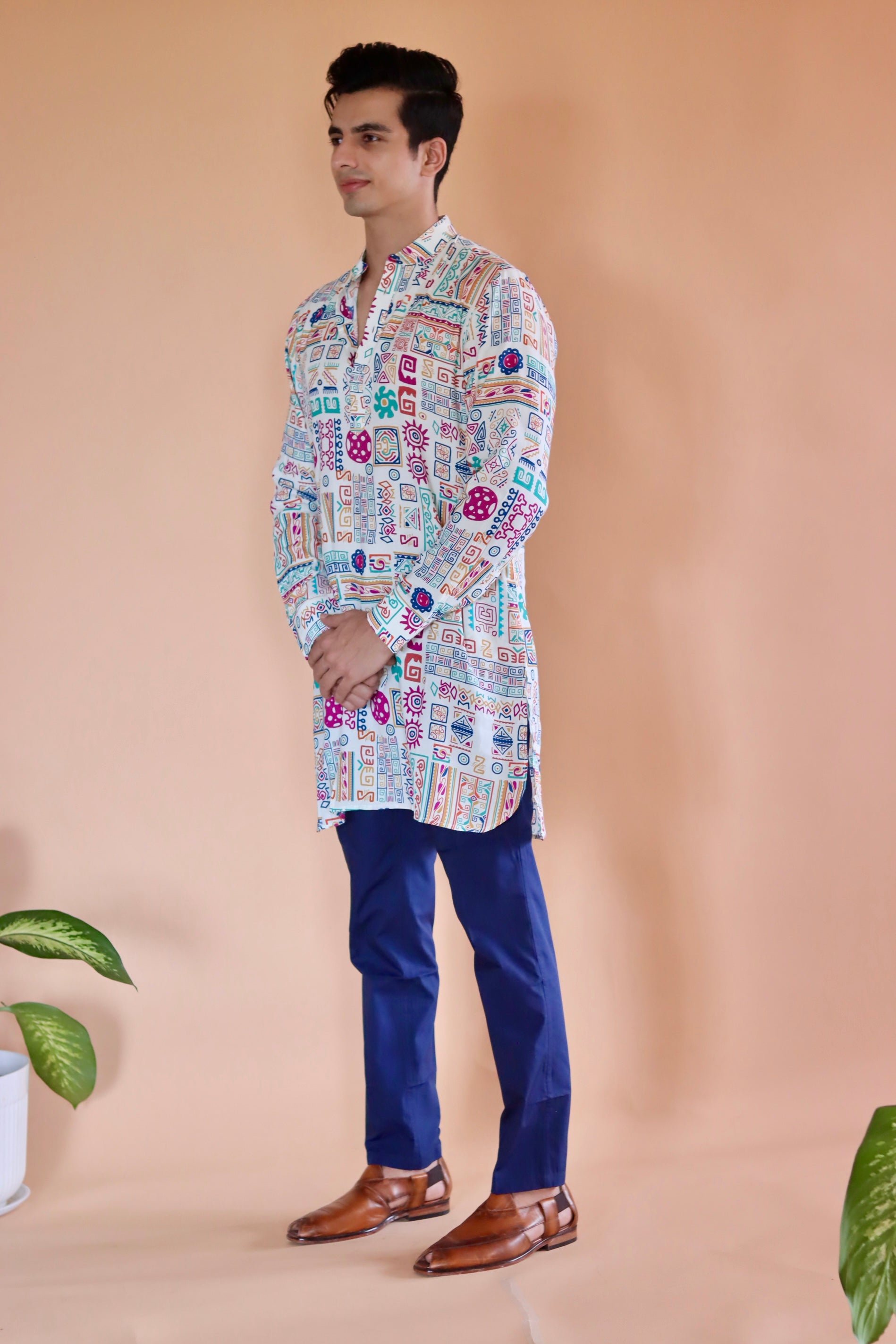 White Kai Ganganagery Kurta