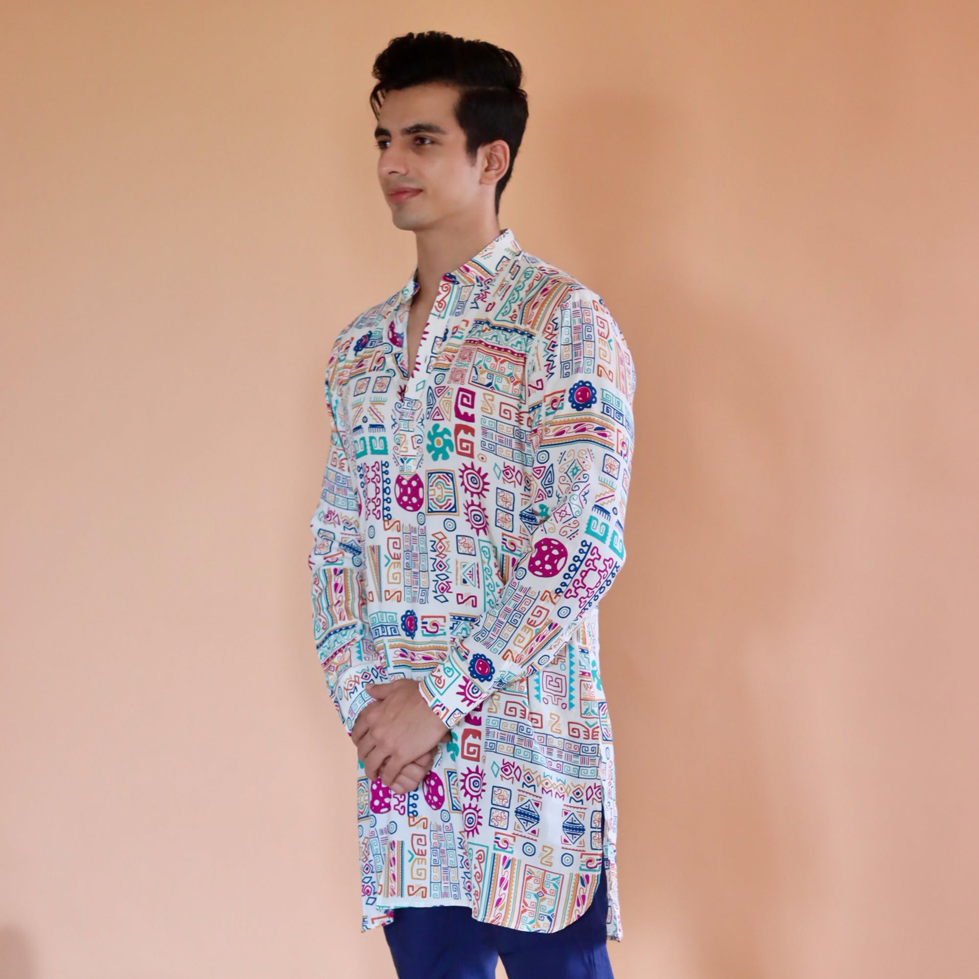 White Kai Ganganagery Kurta