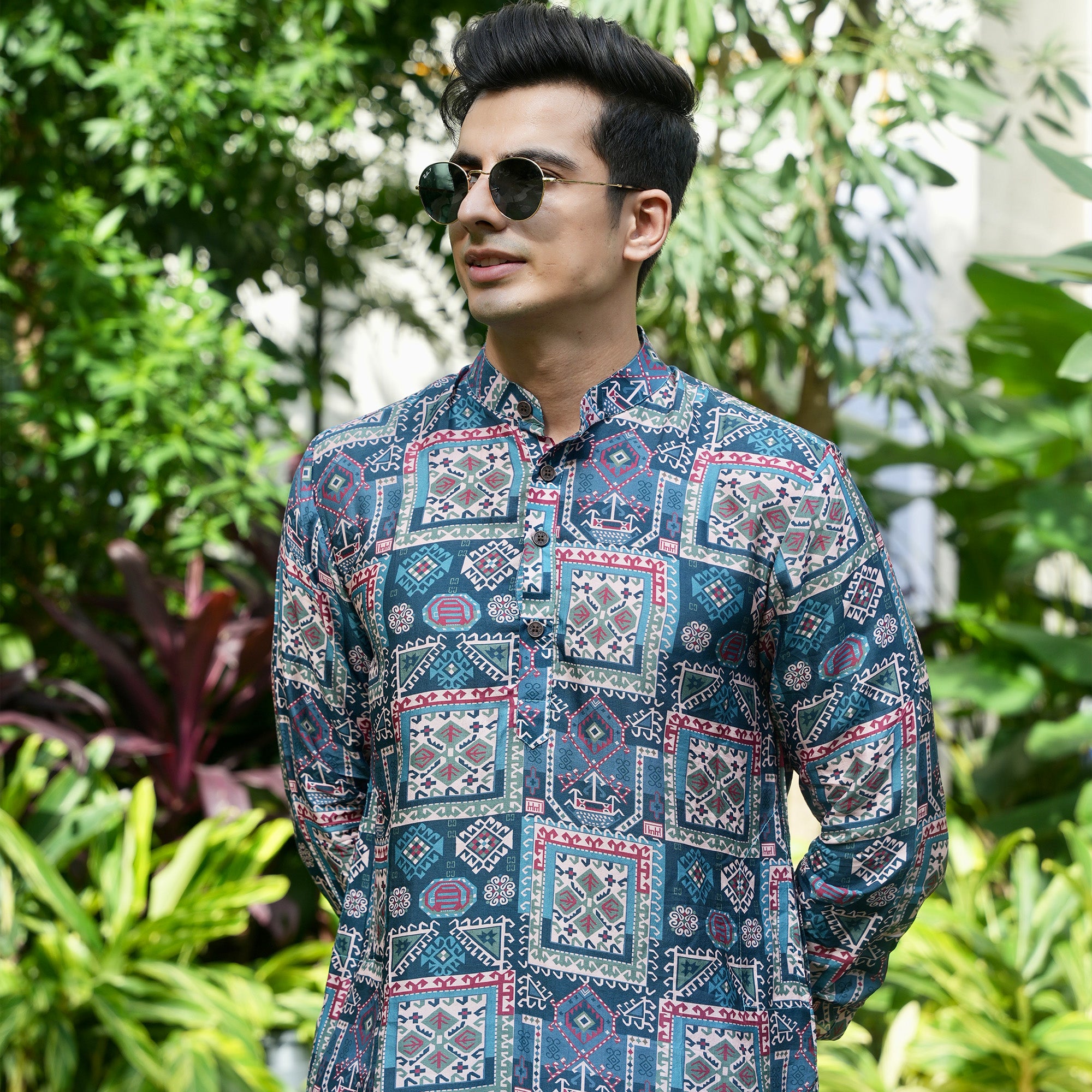 Blue Kai Ganganagery Kurta