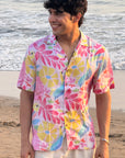Birdsong Bliss Relaxed Fit Cuban Collar Shirt