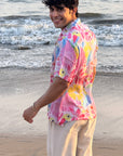 Birdsong Bliss Relaxed Fit Cuban Collar Shirt