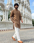 Sandstone Bandhani Ganganagery Kurta