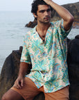 Talc floral Cream Oversize Shirt