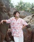 Orange Bottle Printed Oversize Shirt