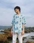Leopard Ice White Oversize Shirt