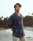Khajuraho Blue Oversize Shirt