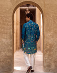 Noir Paradise Blue Ganganagery Kurta
