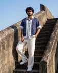Palace Blue Relaxed Fit Cuban Shirt