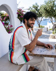 Santorini Stripe Relaxed Fit Cuban Shirt