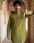 Olive Ocean Mosaic Ganganagery Kurta