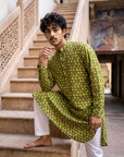 Olive Ocean Mosaic Ganganagery Kurta