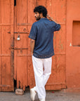 Smoke Indigo Relaxed Fit Cuban Shirt