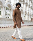 Sandstone Bandhani Ganganagery Kurta
