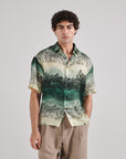 Khajuraho Green Drop Shoulder Shirt