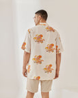 Octopus Vulgaris White Oversize Shirt White
