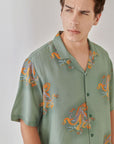 Octopus Vulgaris Sea Green Sea Green Oversize Shirt