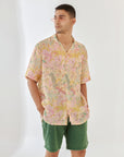 Shaye Cream Oversize Hawaiian Collar Shirt